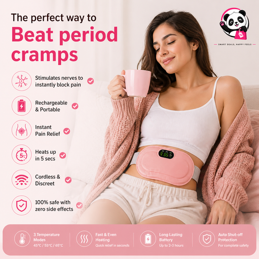 Portable Period Heating Pad Belt for Women | Fast Pain Relief, Rechargeable & Adjustable Comfort