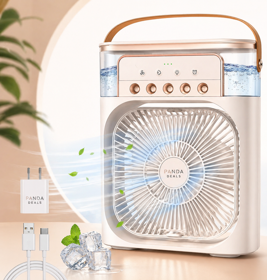 Smart Portable Air Cooler with Mist & Fan – Rechargeable Mini AC for Instant Cooling