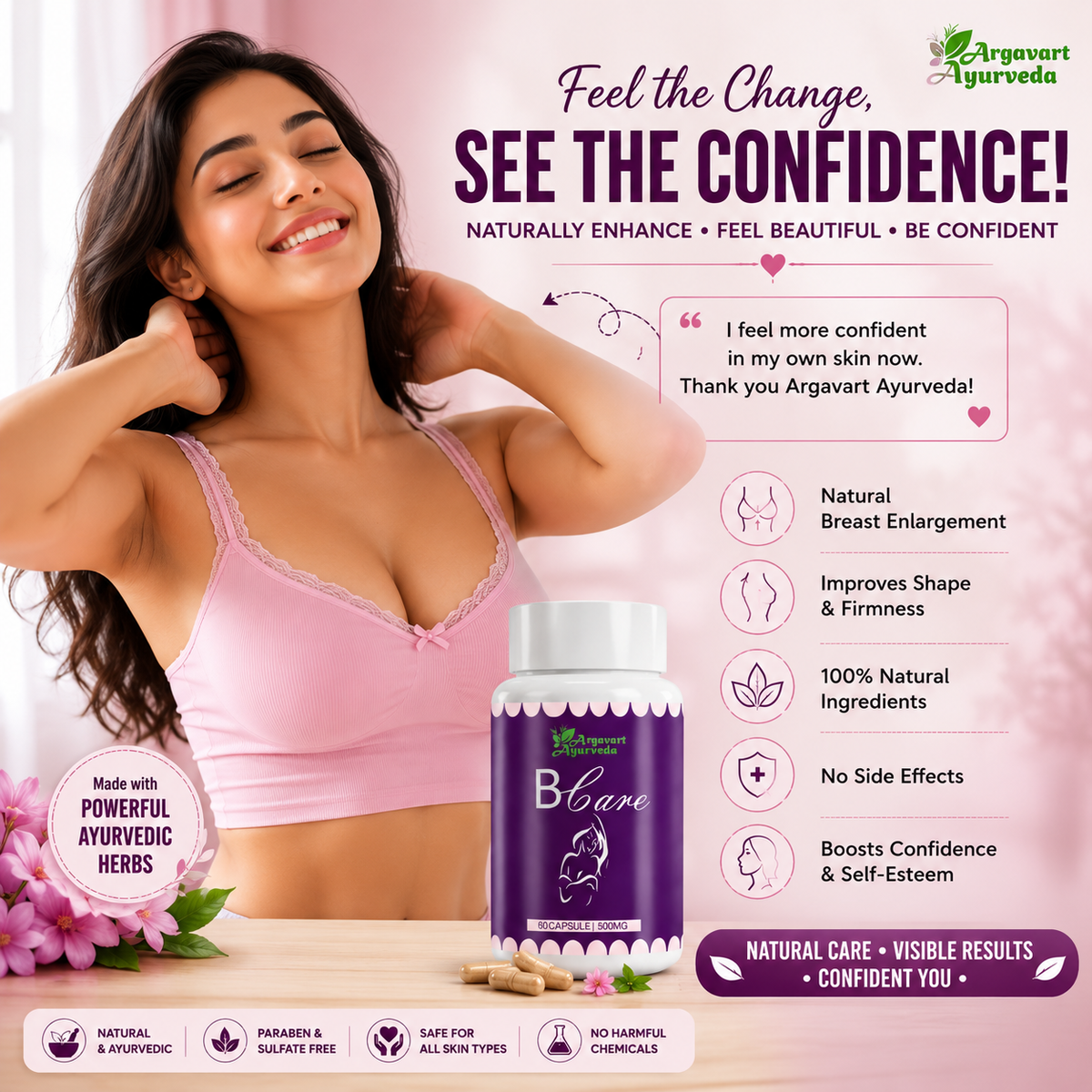Herbal Breast Firming Cream | Natural Skin Tightening & Lifting Formula