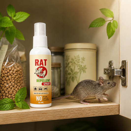 Natural Rat Repellent Spray Safe for Home, Car & Office | Buy 1 Get 2 FREE | Limited Time Offer