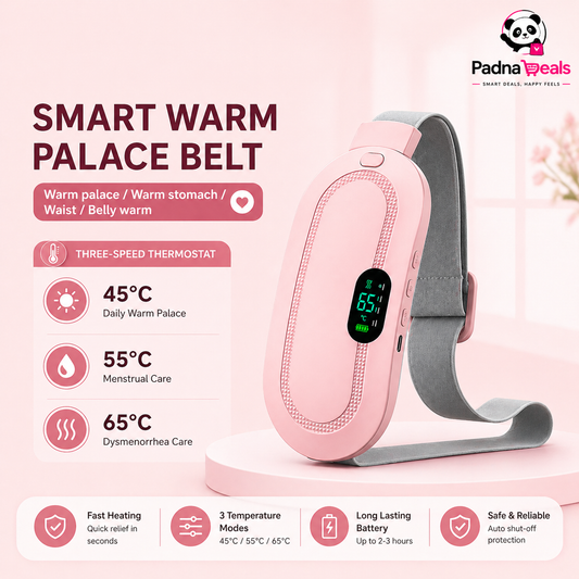 Portable Period Heating Pad Belt for Women | Fast Pain Relief, Rechargeable & Adjustable Comfort
